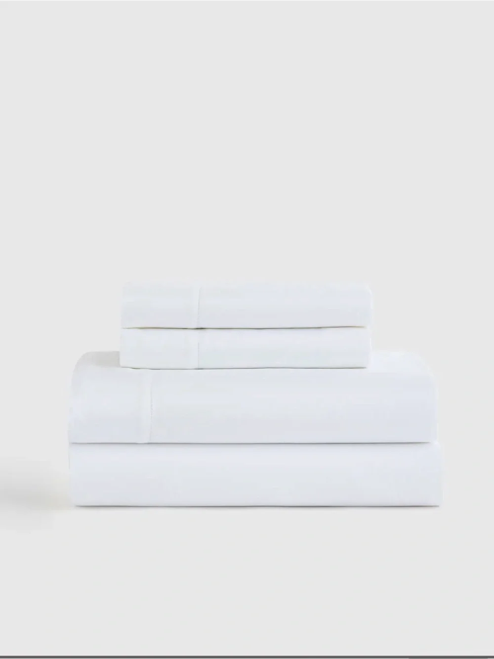 Quince Signature Giza Cotton Sateen Sheet Set - Full - White - NWOT